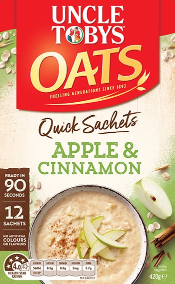 Quaker Apple Cinnamon Oatmeal Nutrition Label - What S In ...