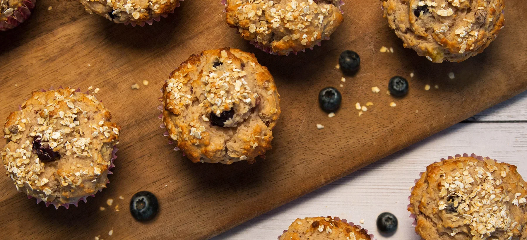 Banana, Blueberry and Yoghurt Muffins