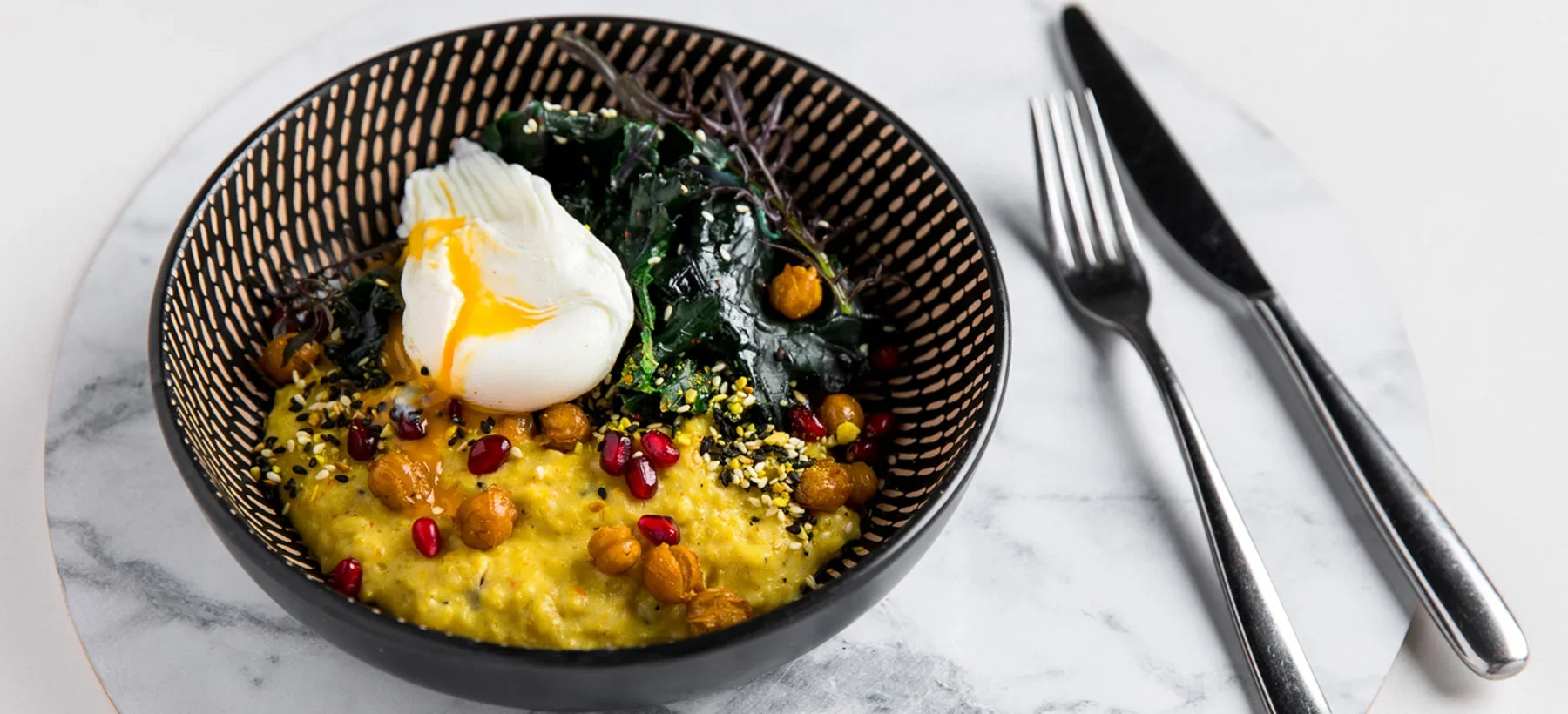 Turmeric Porridge with Poached Egg